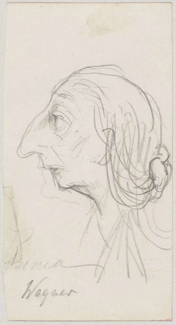 Caricatura di Cosima Wagner - Städtische Galerie im Lenbachhaus und Kunstbau München